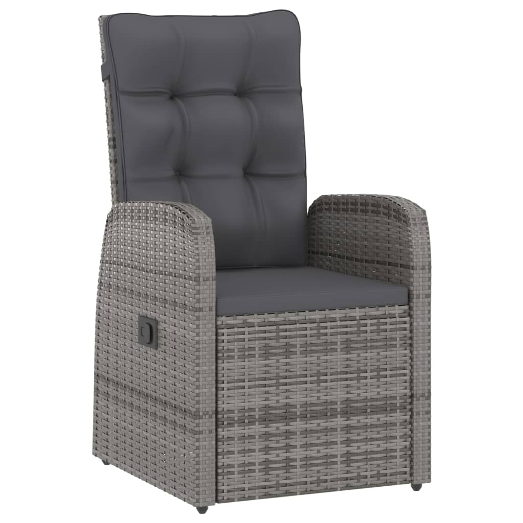 Garden Dining Set | Grey | PE rattan | 7 Piece Set | Removable Covers