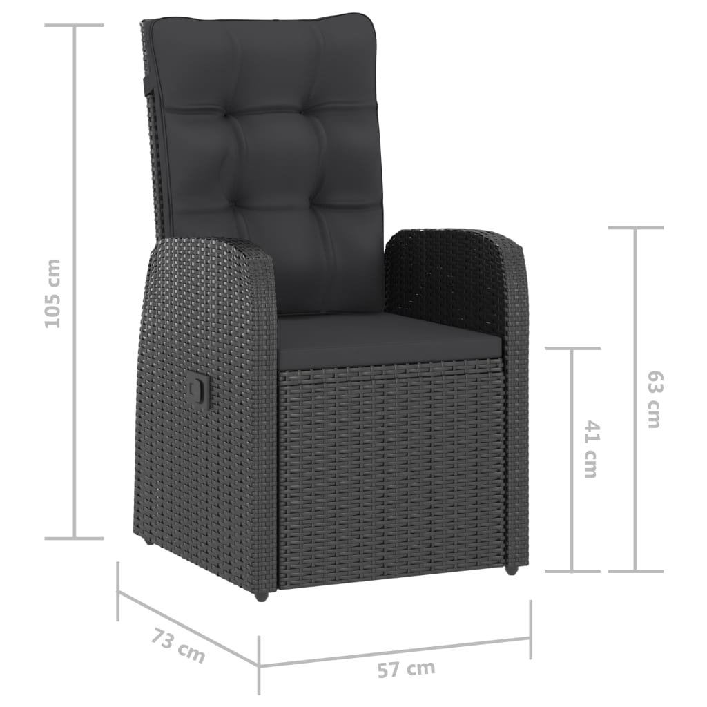 Garden Dining Set | Black