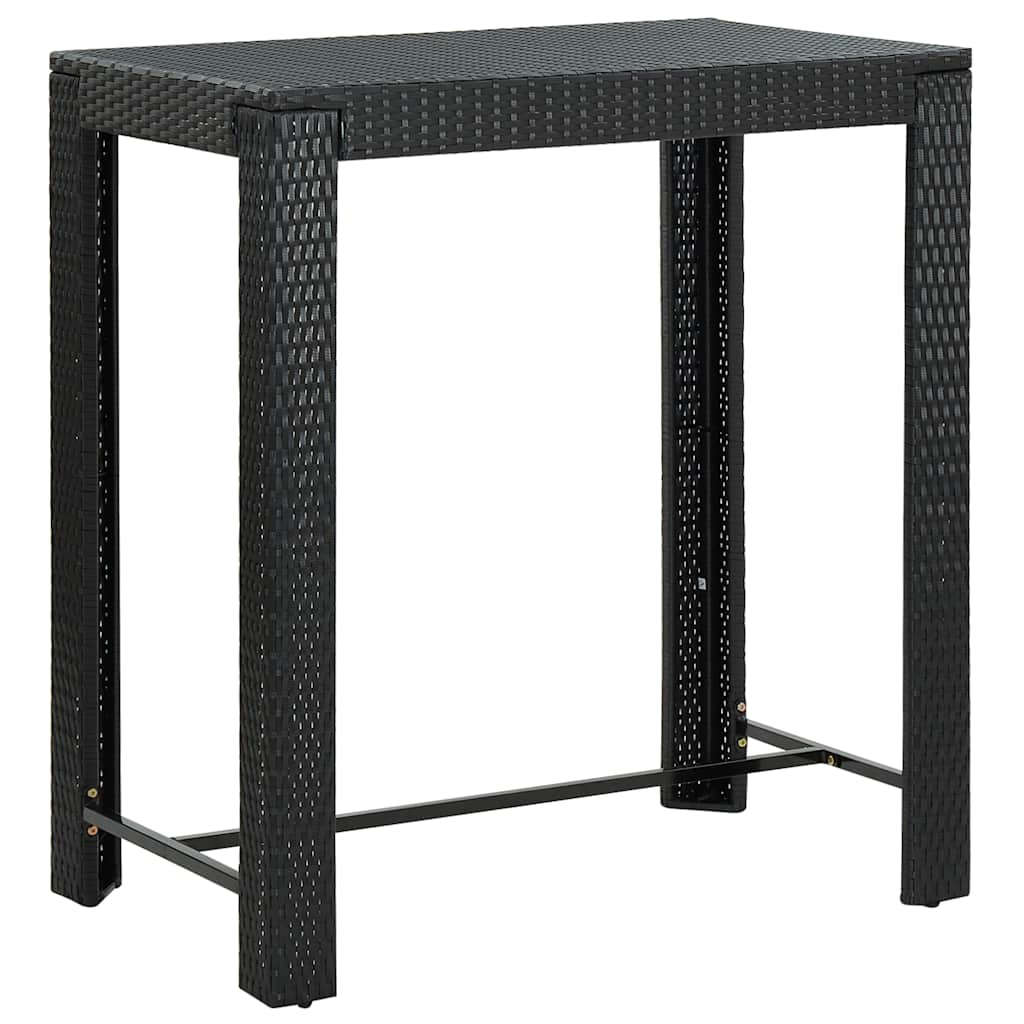 Garden Bar Set | Black with cream white cushions