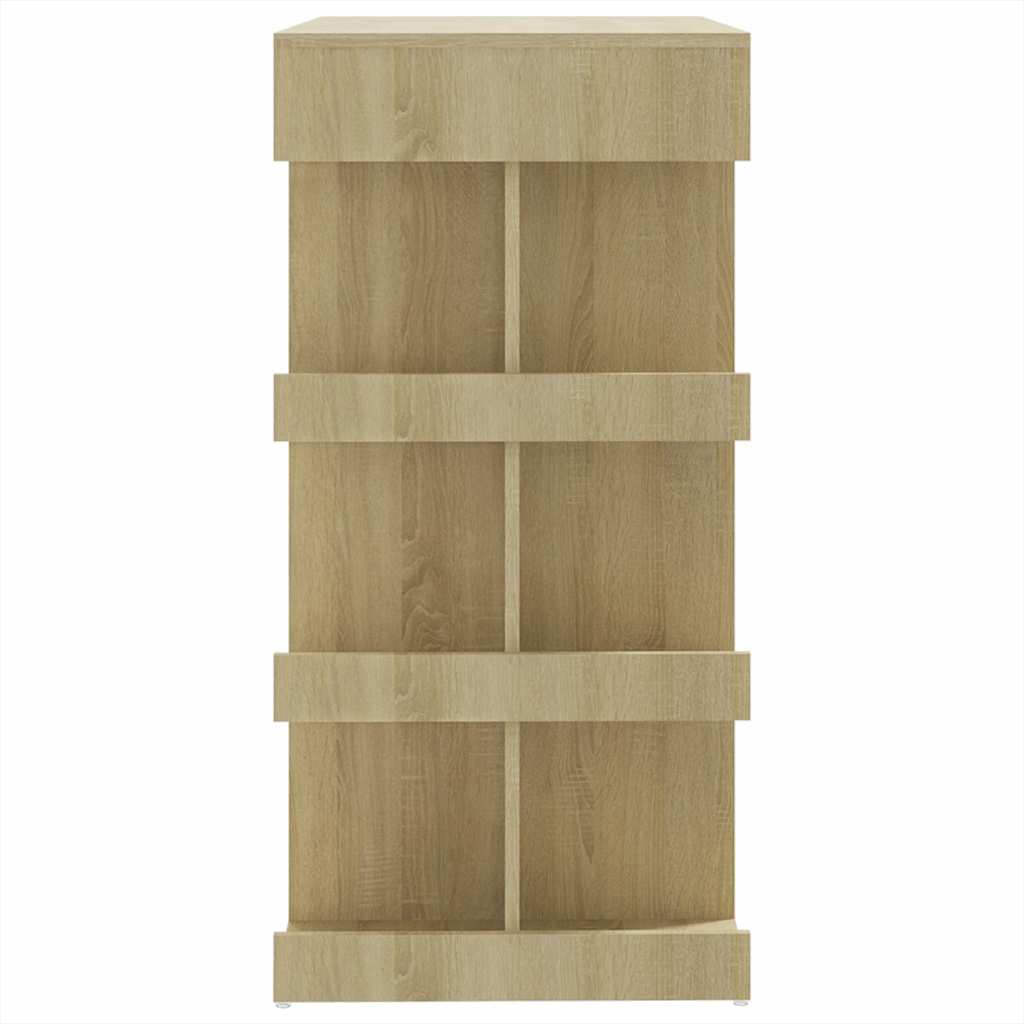 Bar Table with Storage Rack Sonoma Oak 100x50x101.5 cm