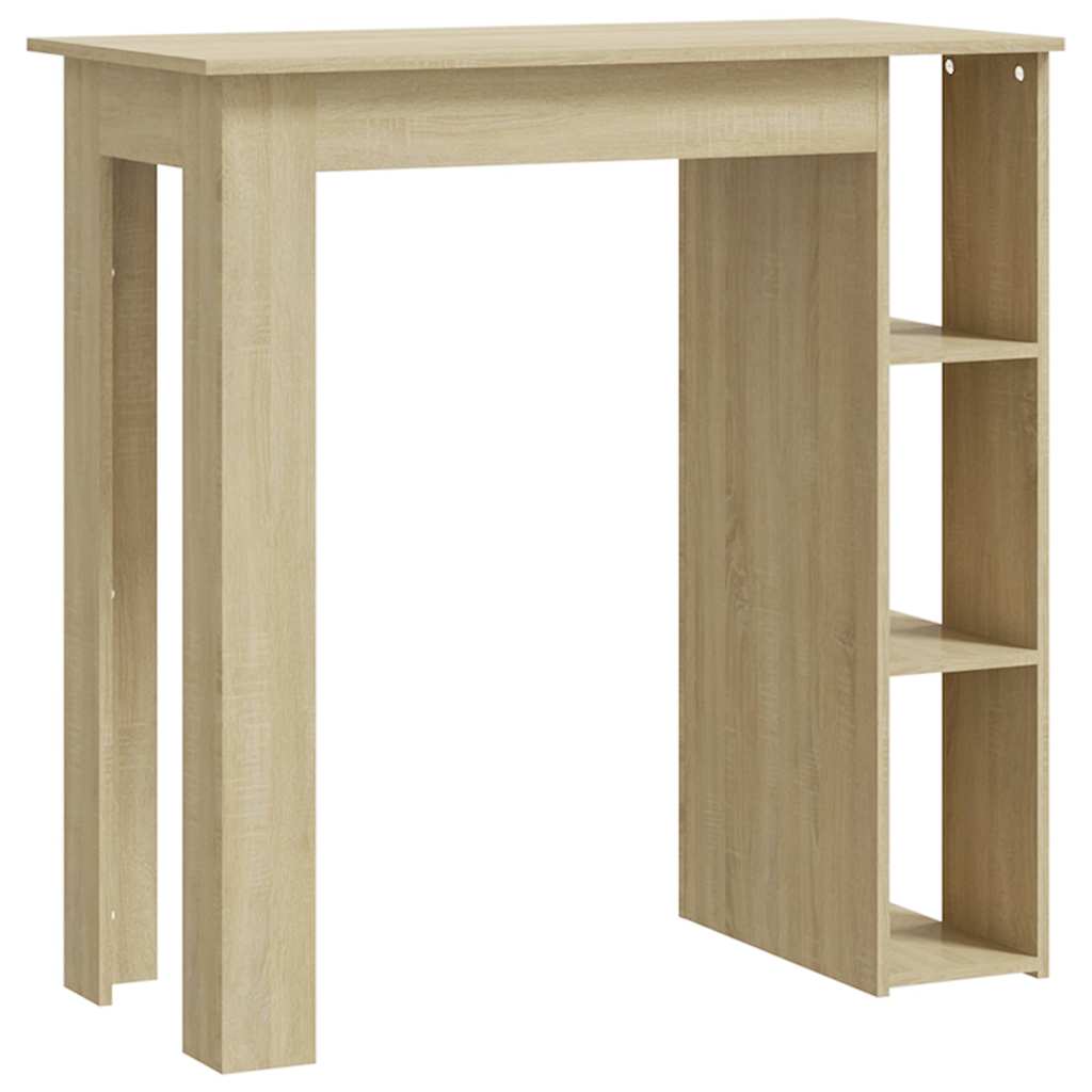 Bar Table with Shelf Sonoma Oak 102x50x103,5 cm Engineered Wood