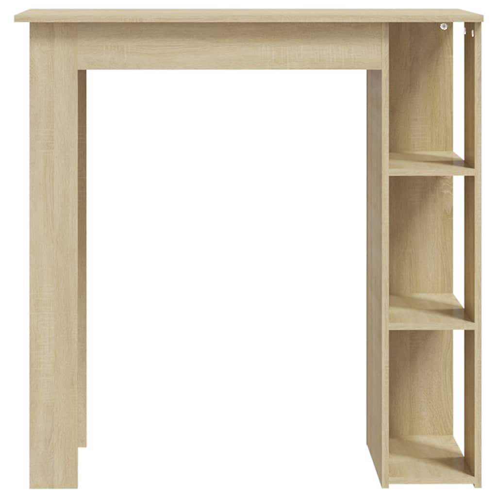 Bar Table with Shelf Sonoma Oak 102x50x103,5 cm Engineered Wood