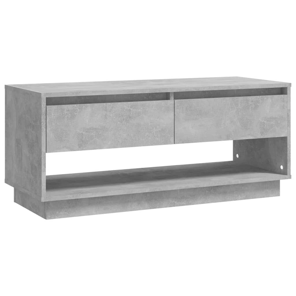 vidaXL TV Cabinet Concrete Grey 102x41x44 cm Engineered Wood