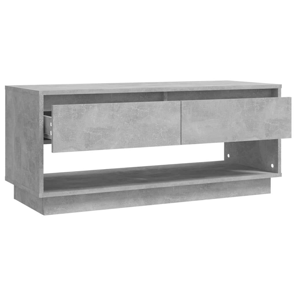 vidaXL TV Cabinet Concrete Grey 102x41x44 cm Engineered Wood