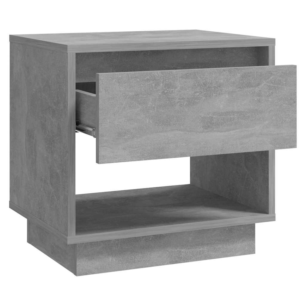 Bedside Cabinets 2 pcs Concrete Grey 45x34x44cm Engineered Wood