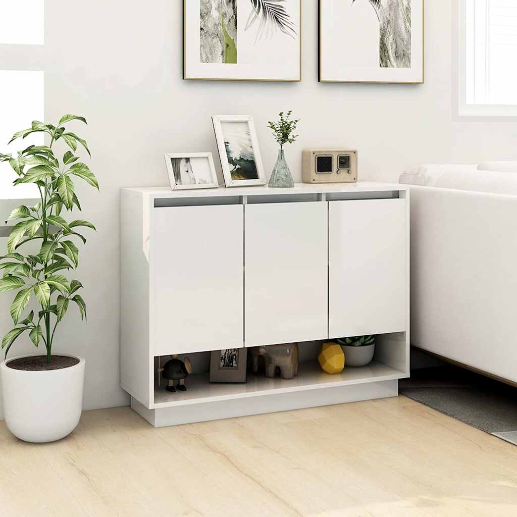 809530 vidaXL Sideboard White 97x31x75 cm Engineered Wood
