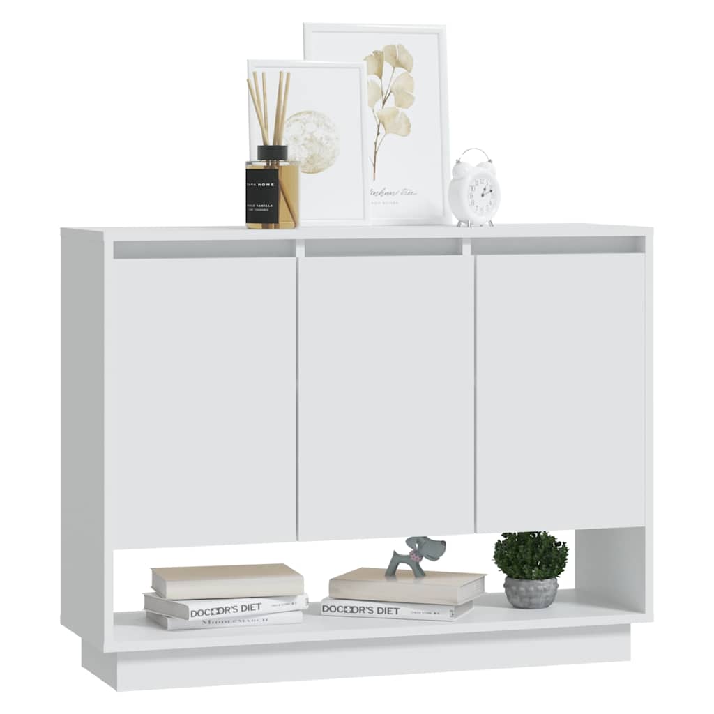 809530 vidaXL Sideboard White 97x31x75 cm Engineered Wood