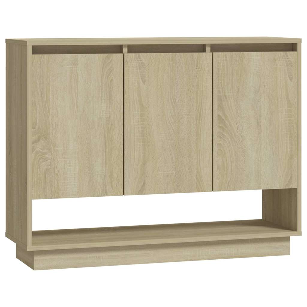 809533 vidaXL Sideboard Sonoma Oak 97x31x75 cm Engineered Wood