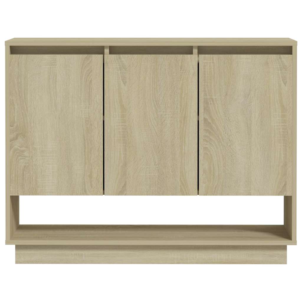 809533 vidaXL Sideboard Sonoma Oak 97x31x75 cm Engineered Wood