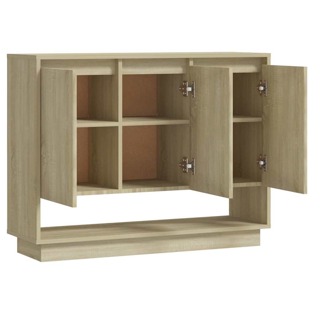 809533 vidaXL Sideboard Sonoma Oak 97x31x75 cm Engineered Wood