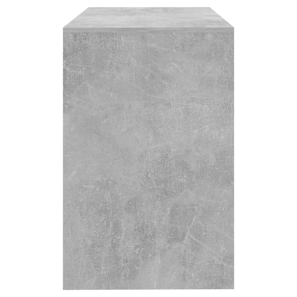 vidaXL Desk Concrete Grey 101x50x76.5 cm Engineered Wood