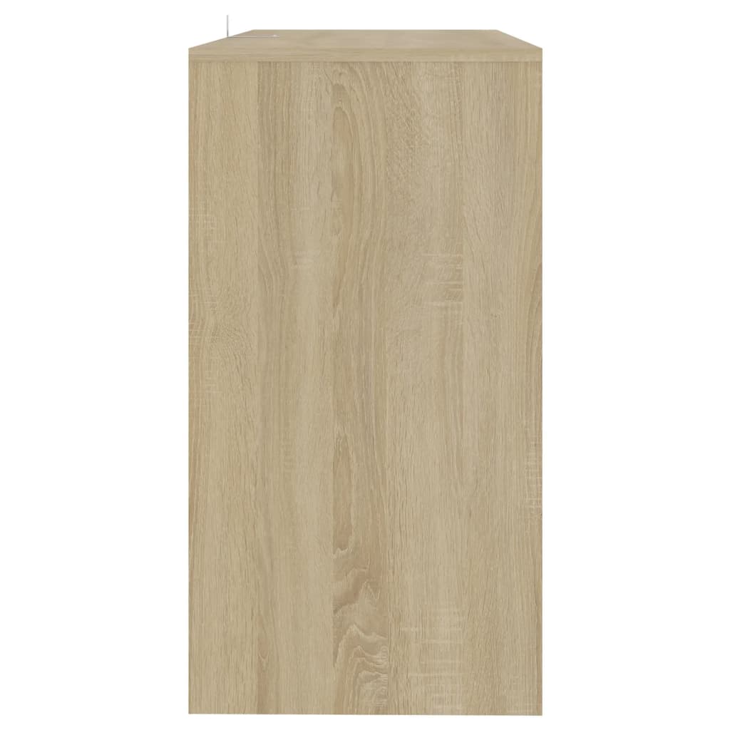 Console Table Sonoma Oak 89x41x76.5 cm Steel