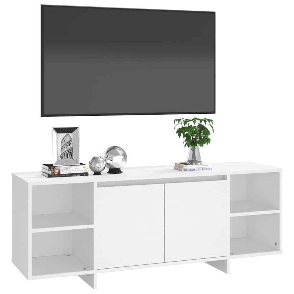 809584 vidaXL TV Cabinet White 130x35x50 cm Engineered Wood