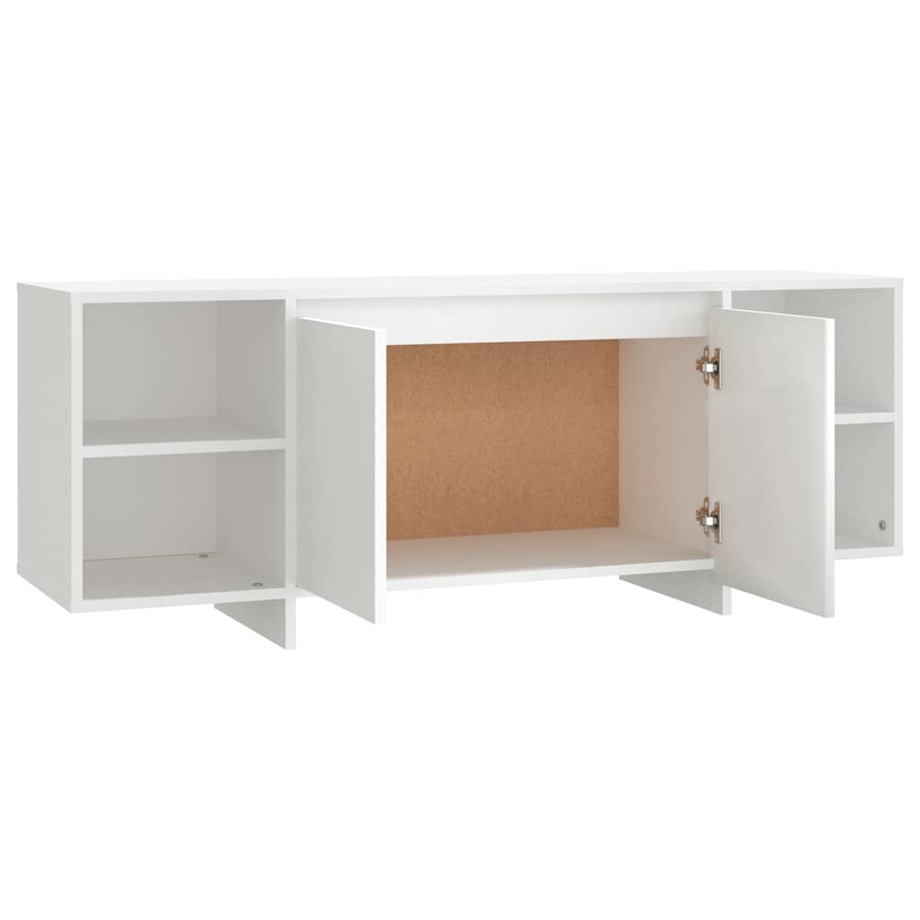 809584 vidaXL TV Cabinet White 130x35x50 cm Engineered Wood