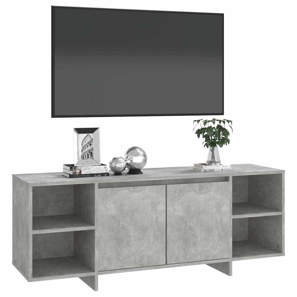 809588 vidaXL TV Cabinet Concrete Grey 130x35x50 cm Engineered Wood