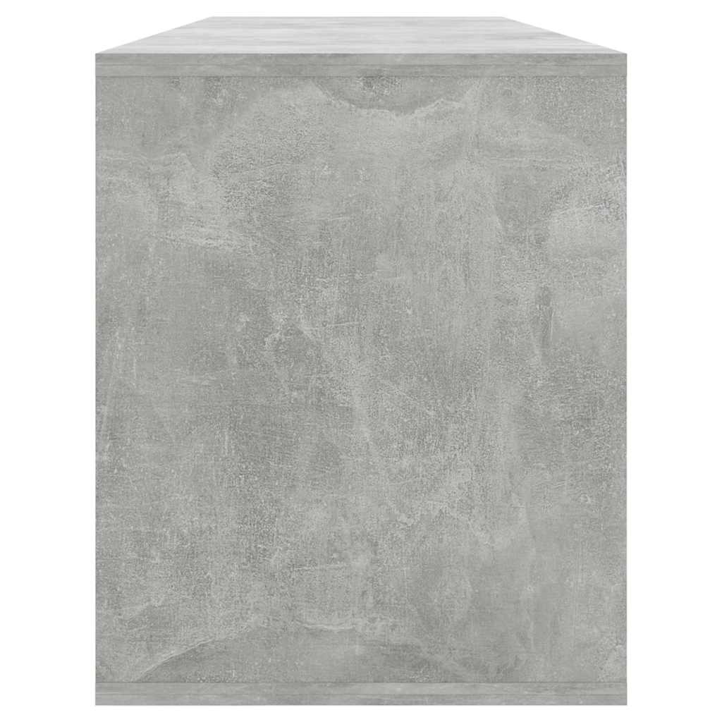 809588 vidaXL TV Cabinet Concrete Grey 130x35x50 cm Engineered Wood