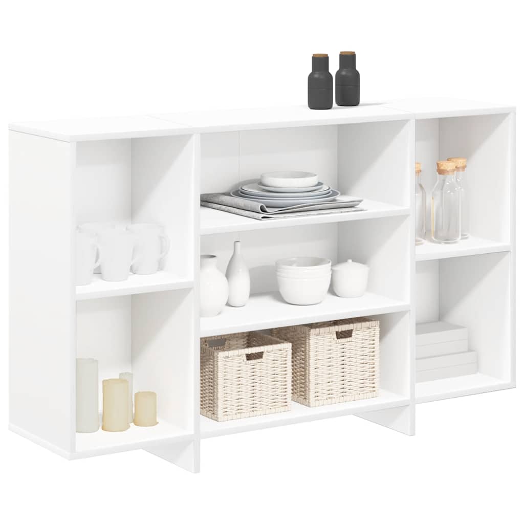 Sideboard White 120x30x75 cm Engineered Wood