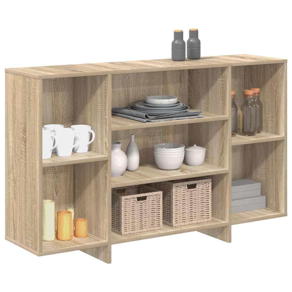 809623 vidaXL Sideboard Sonoma Oak 120x30x75 cm Engineered Wood