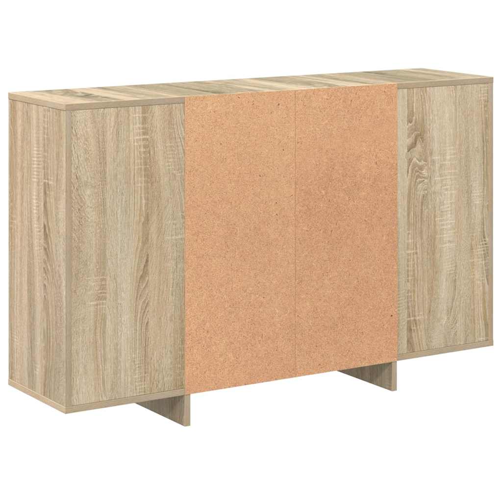 809623 vidaXL Sideboard Sonoma Oak 120x30x75 cm Engineered Wood