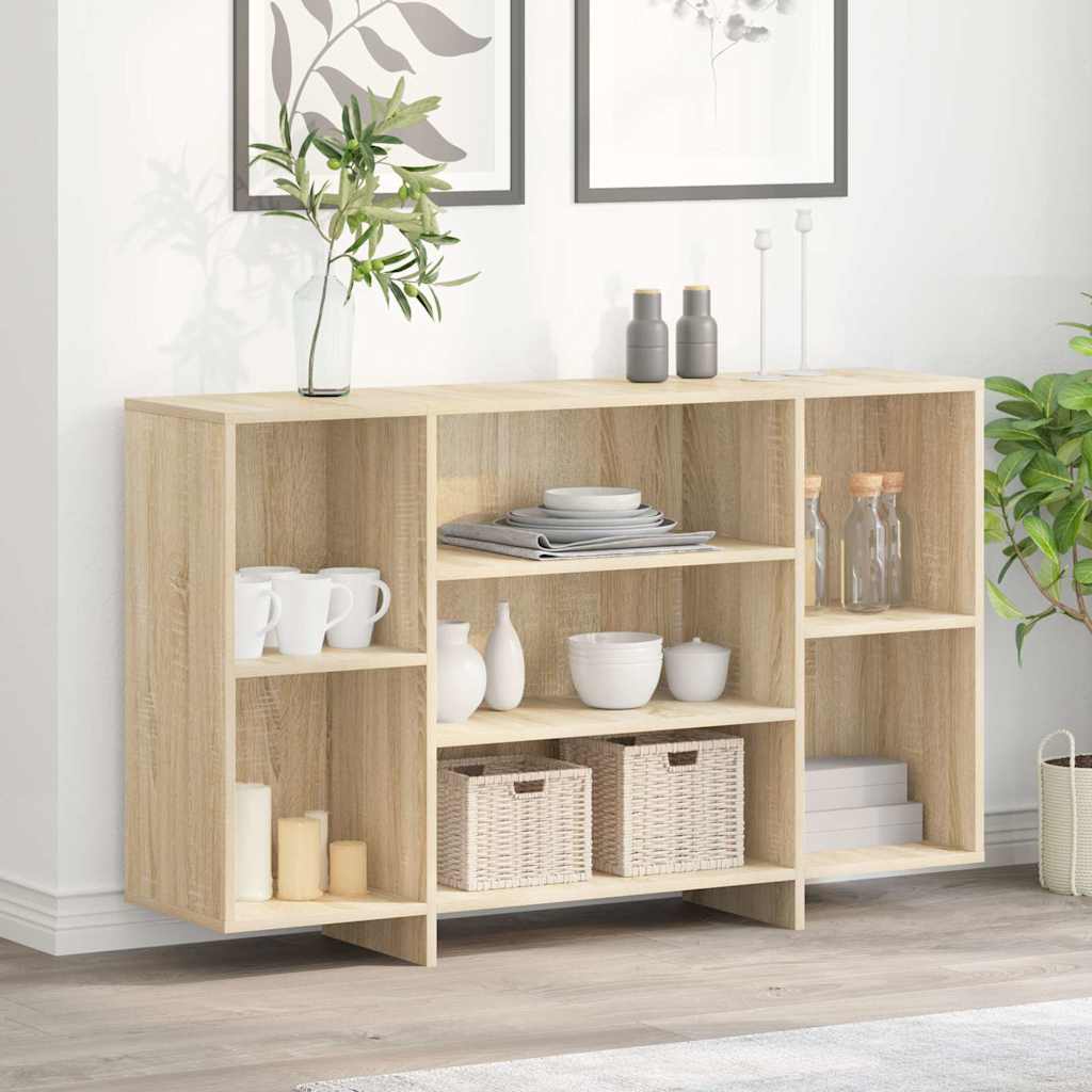 809623 vidaXL Sideboard Sonoma Oak 120x30x75 cm Engineered Wood