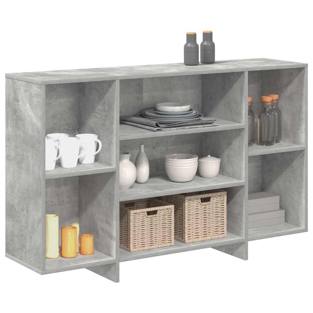 809624 vidaXL Sideboard Concrete Grey 120x30x75 cm Engineered Wood