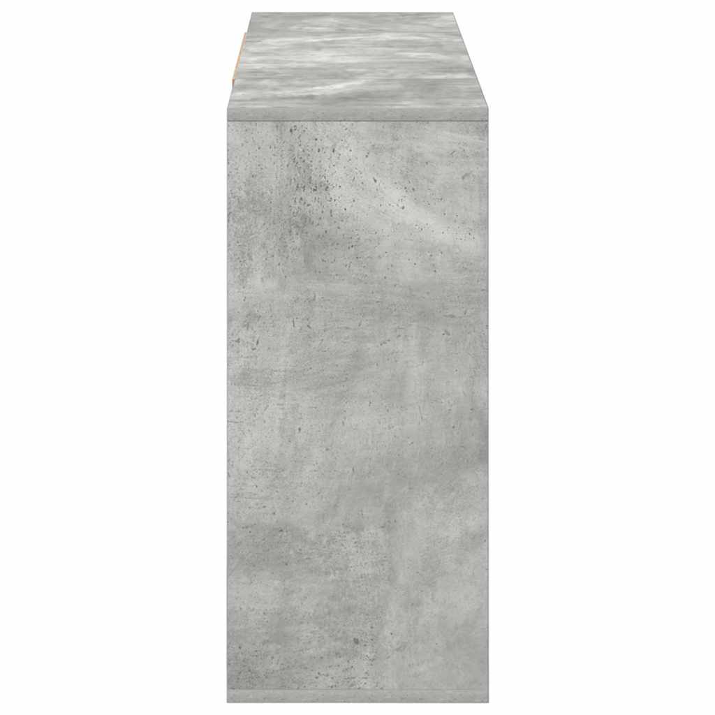 809624 vidaXL Sideboard Concrete Grey 120x30x75 cm Engineered Wood