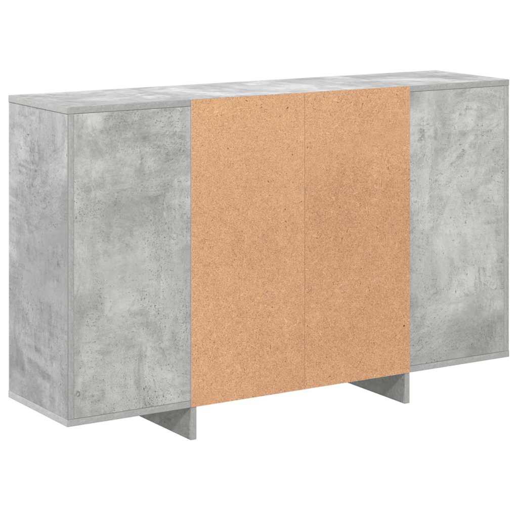 809624 vidaXL Sideboard Concrete Grey 120x30x75 cm Engineered Wood