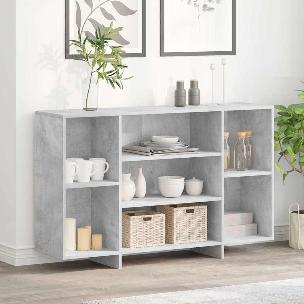 809624 vidaXL Sideboard Concrete Grey 120x30x75 cm Engineered Wood