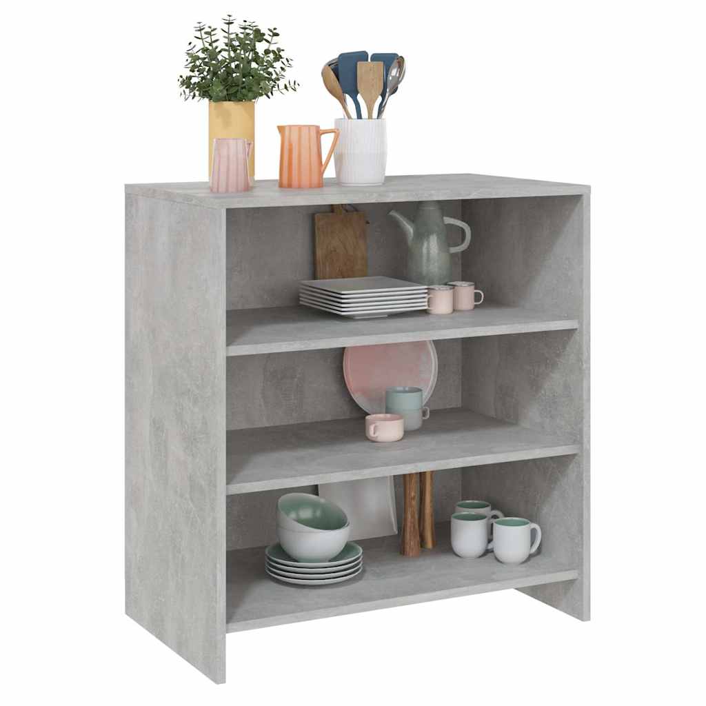 Sideboard Concrete Grey 70x40,5x75 cm Engineered Wood