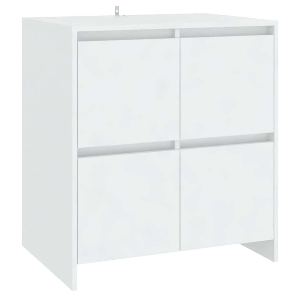 809764 vidaXL Sideboard White 70x41x75 cm Engineered Wood
