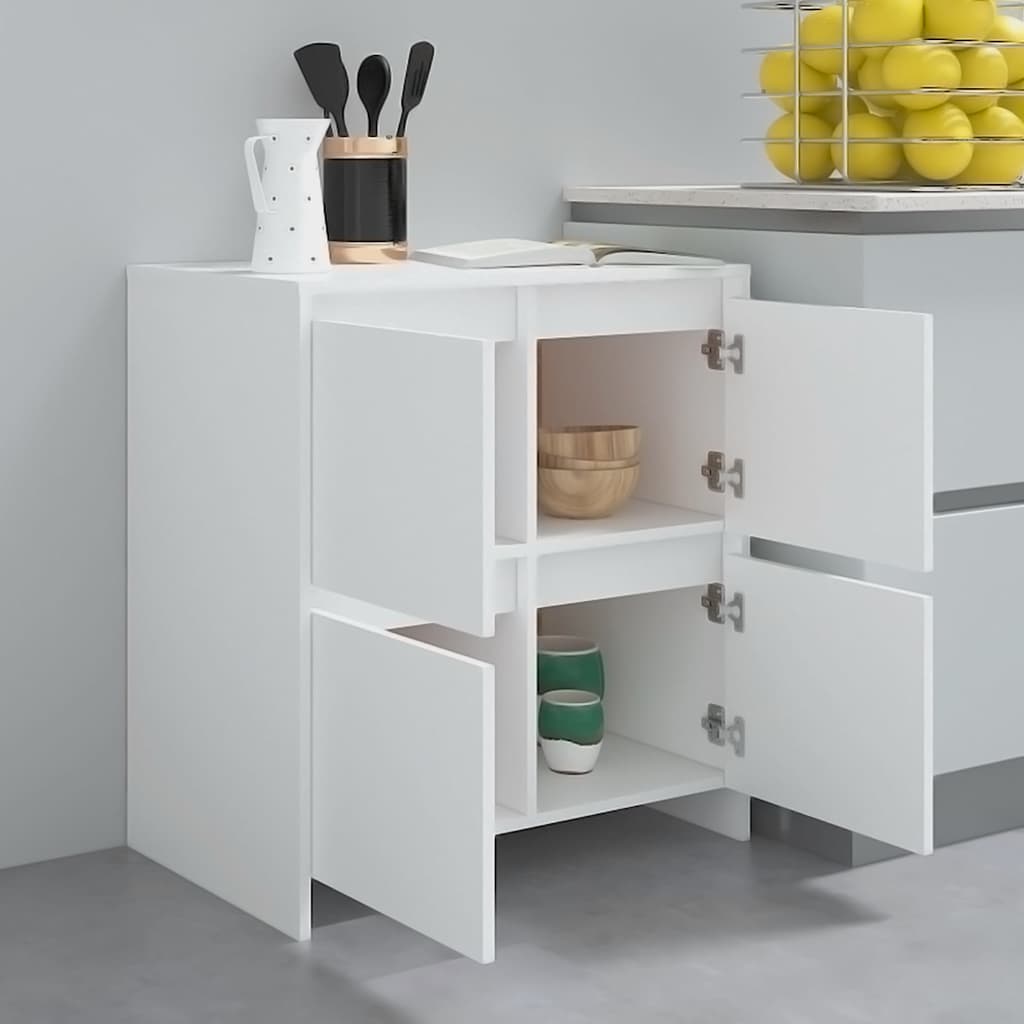 809764 vidaXL Sideboard White 70x41x75 cm Engineered Wood