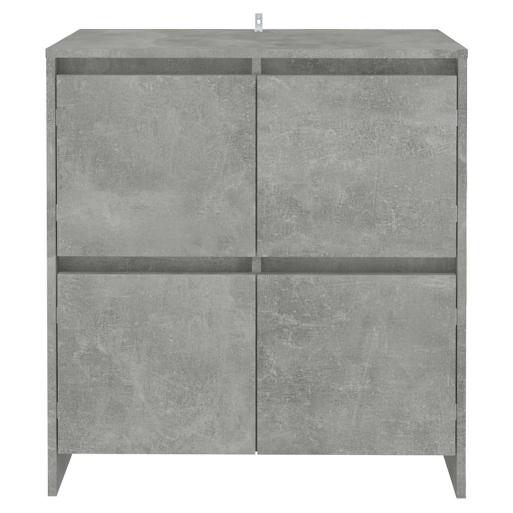 Sideboard Concrete Grey 70x41x75 cm Engineered Wood
