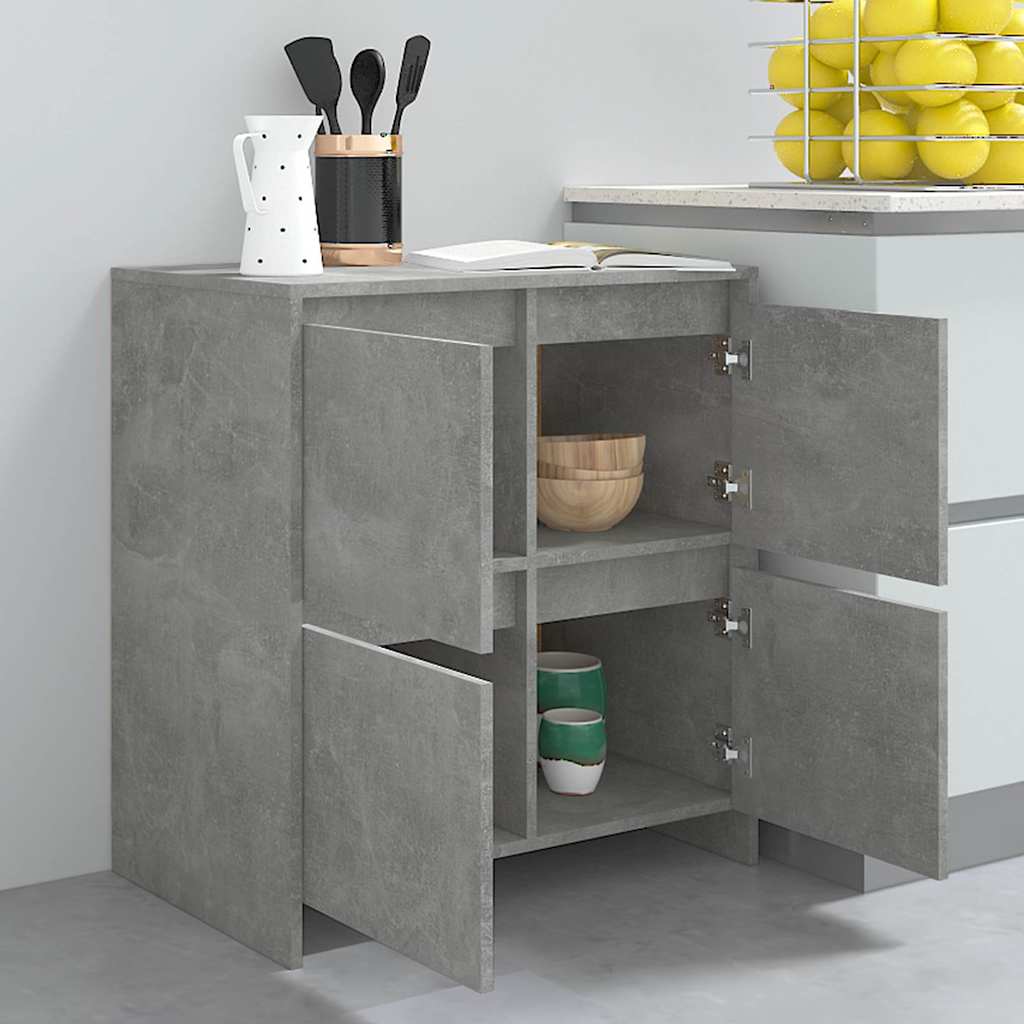 Sideboard Concrete Grey 70x41x75 cm Engineered Wood