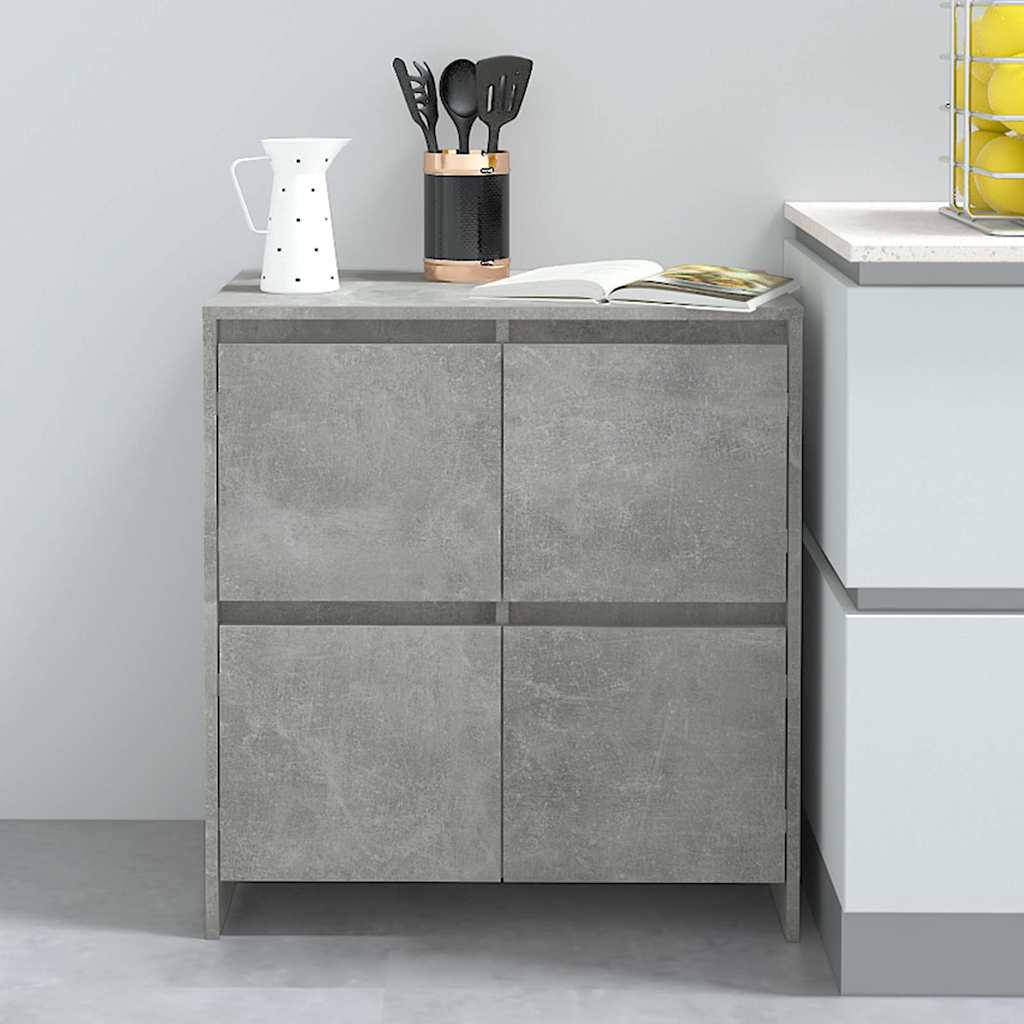 Sideboard Concrete Grey 70x41x75 cm Engineered Wood