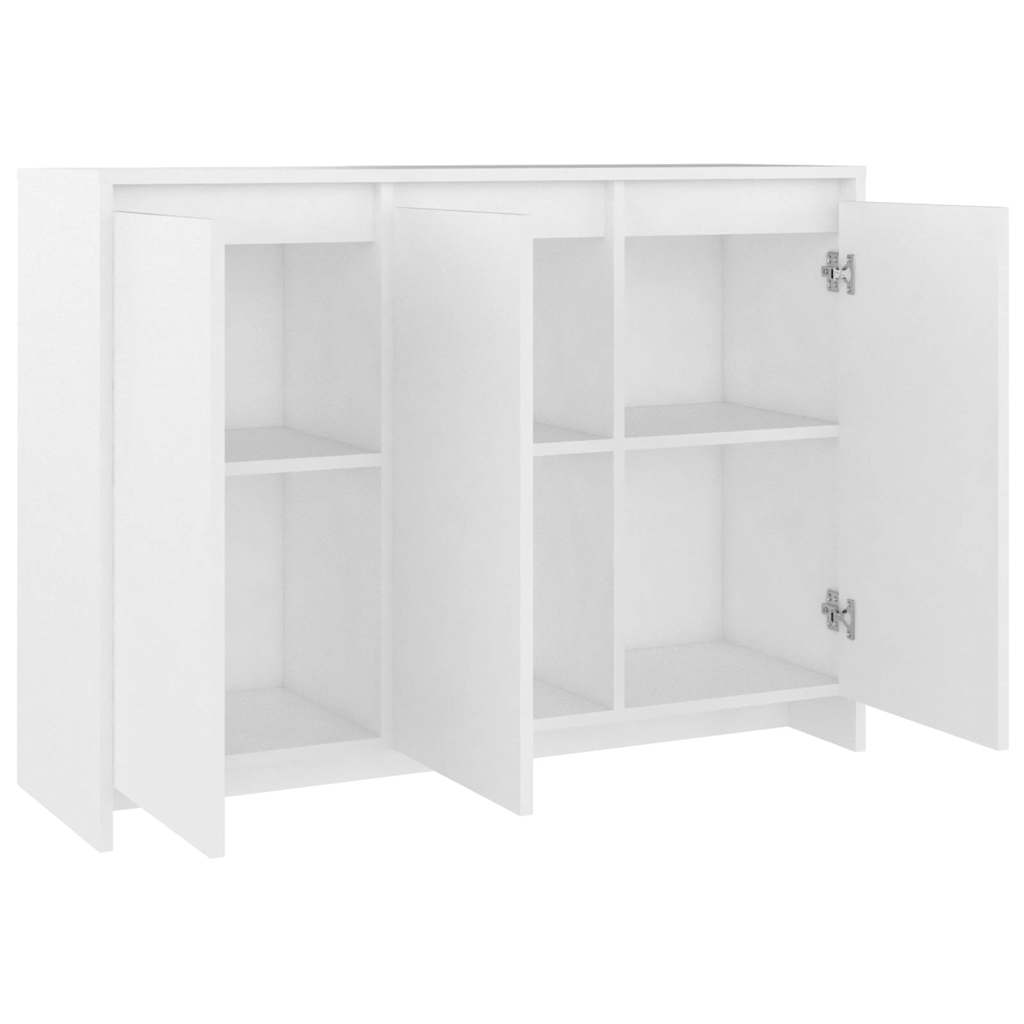 809773 vidaXL Sideboard White 102x33x75 cm Engineered Wood