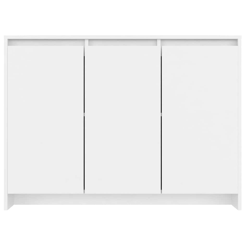 809773 vidaXL Sideboard White 102x33x75 cm Engineered Wood