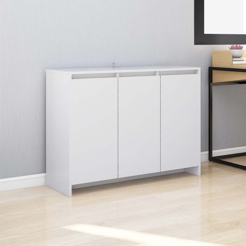 809773 vidaXL Sideboard White 102x33x75 cm Engineered Wood