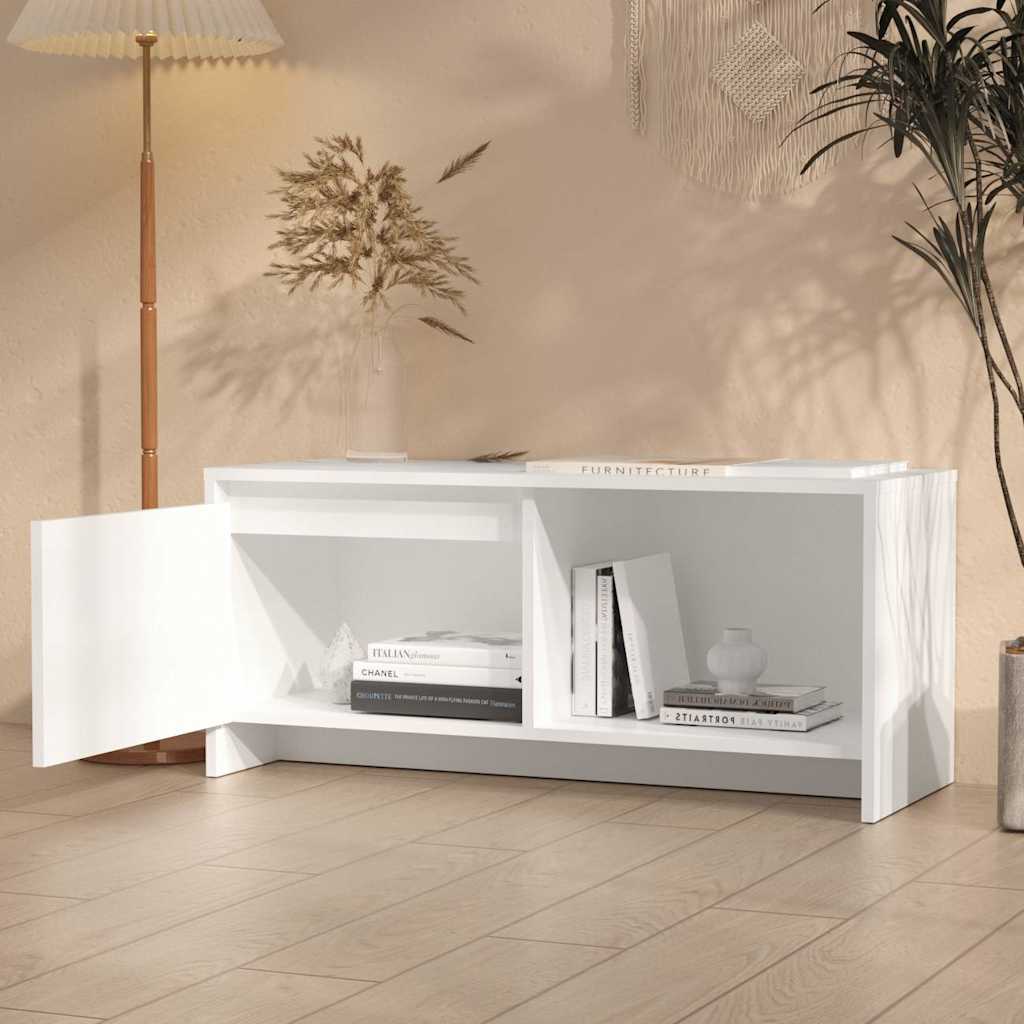 809782 vidaXL TV Cabinet White 90x35x40 cm Engineered Wood