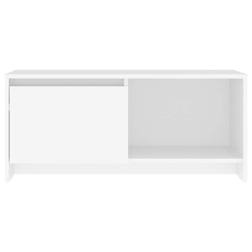 809782 vidaXL TV Cabinet White 90x35x40 cm Engineered Wood