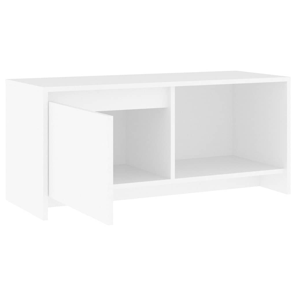 809782 vidaXL TV Cabinet White 90x35x40 cm Engineered Wood