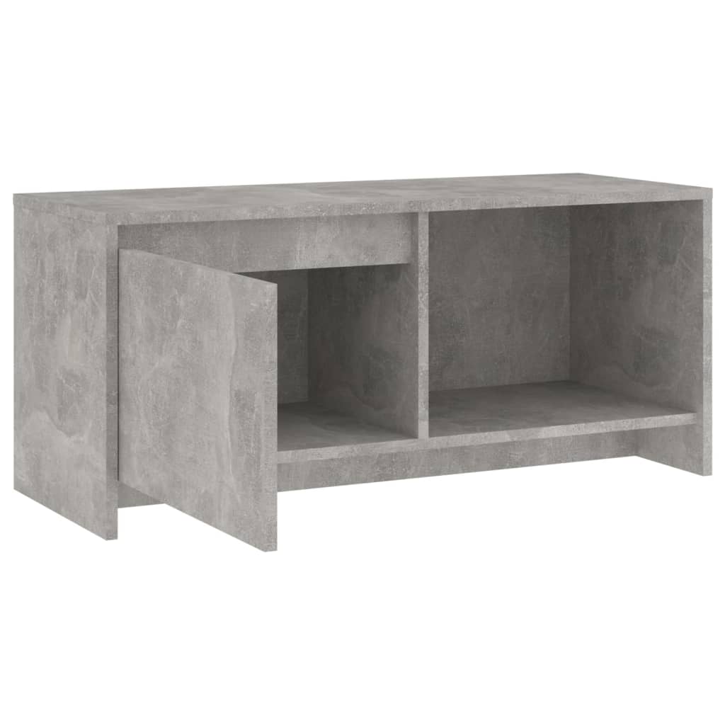 vidaXL TV Cabinet Concrete Grey 90x35x40 cm Engineered Wood