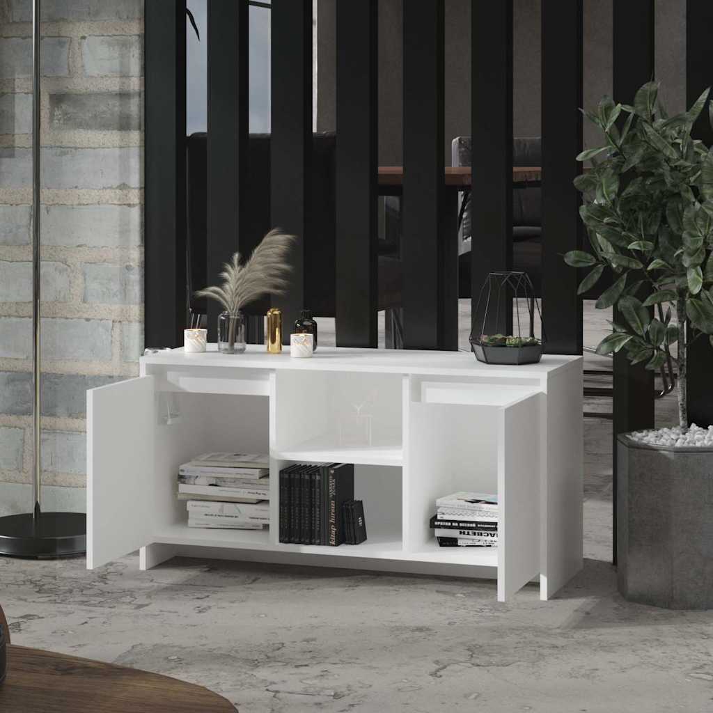 809791 vidaXL TV Cabinet White 102x37,5x52,5 cm Engineered Wood