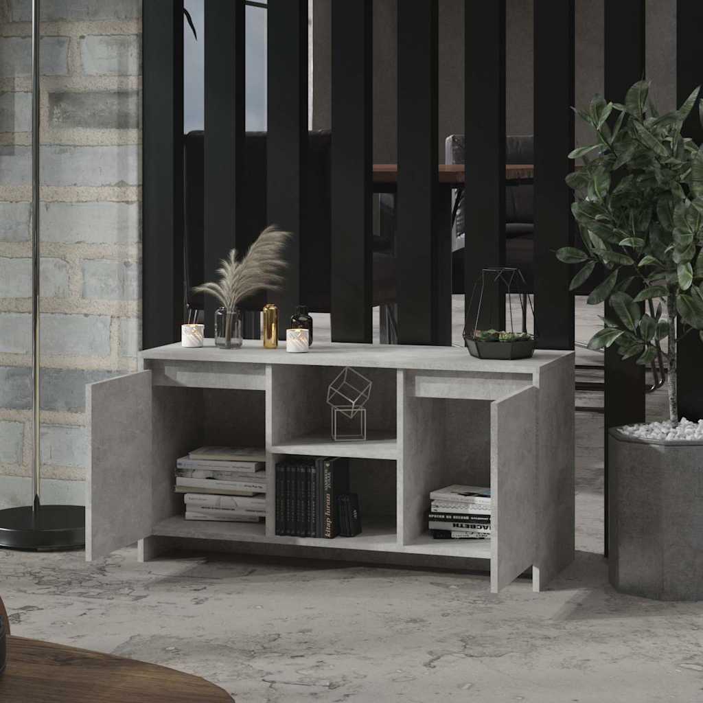 TV Cabinet Concrete Grey 102x37,5x52,5 cm Engineered Wood
