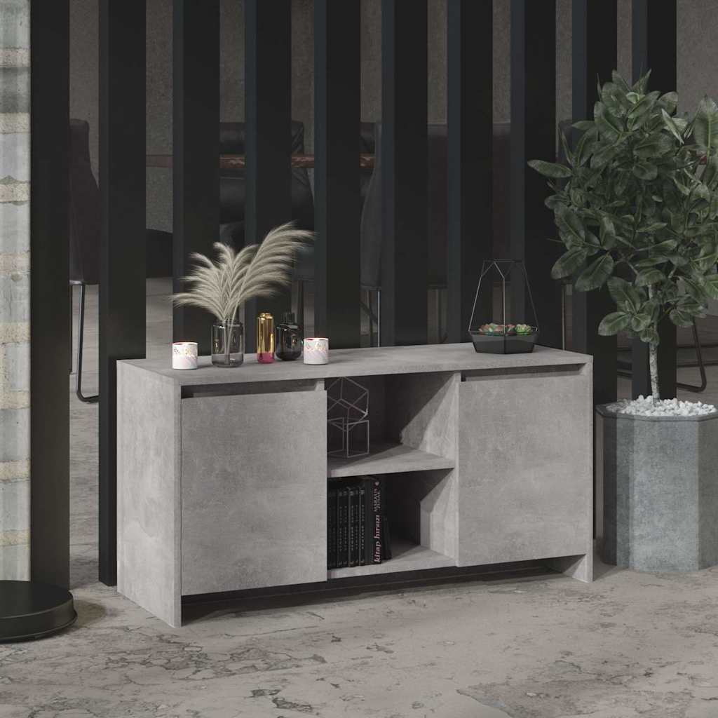 TV Cabinet Concrete Grey 102x37,5x52,5 cm Engineered Wood