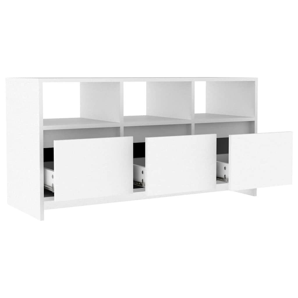 809800 vidaXL TV Cabinet White 102x37,5x52,5 cm Engineered Wood