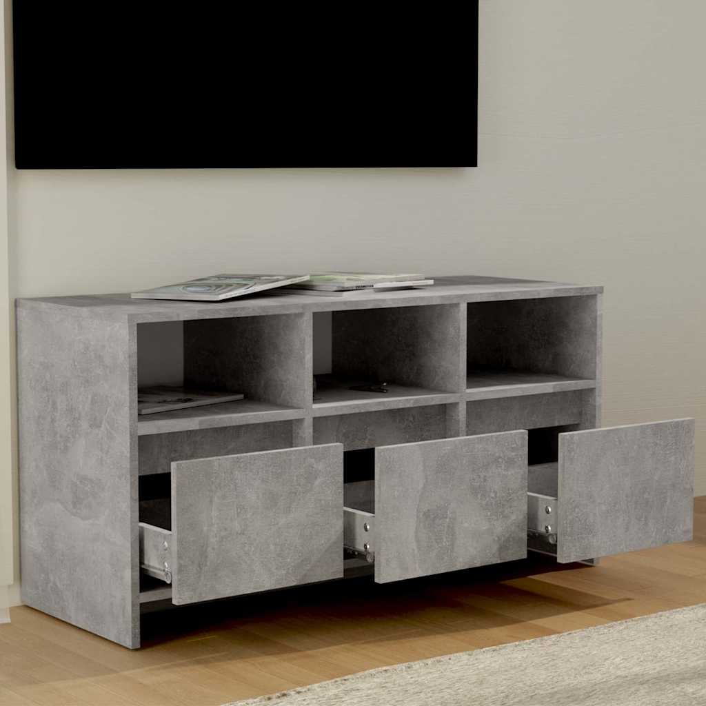 TV Cabinet Concrete Grey 102x37,5x52,5 cm Engineered Wood