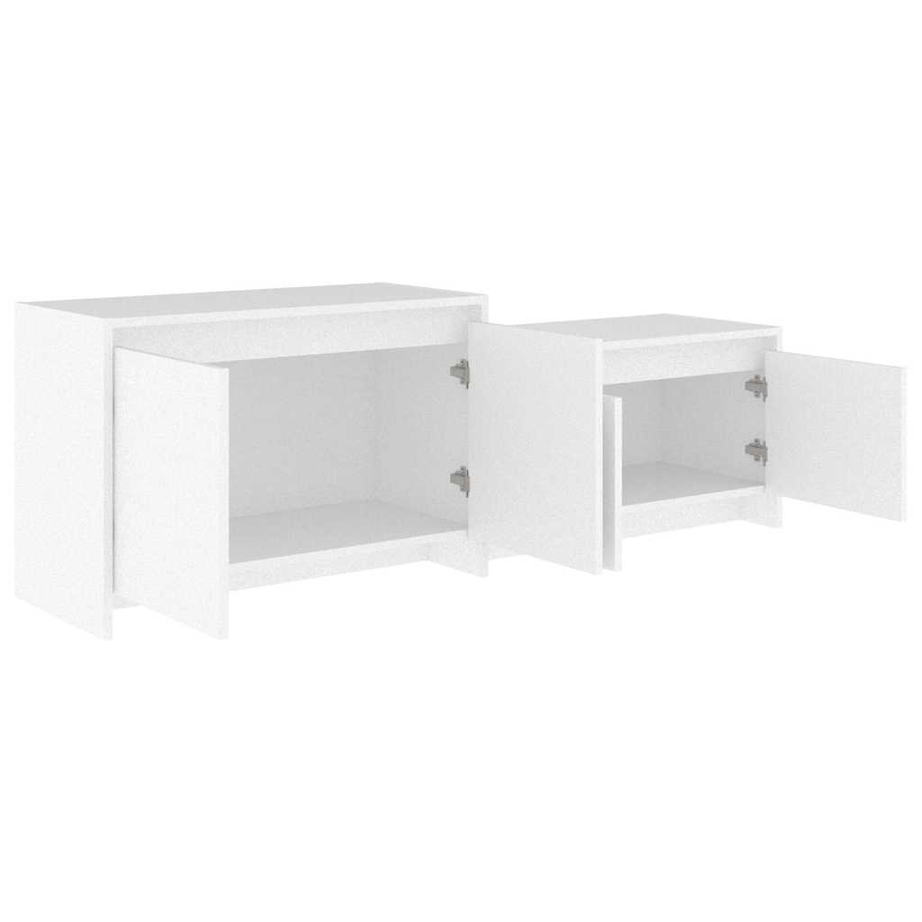 809809 vidaXL TV Cabinet White 146,5x35x50 cm Engineered Wood
