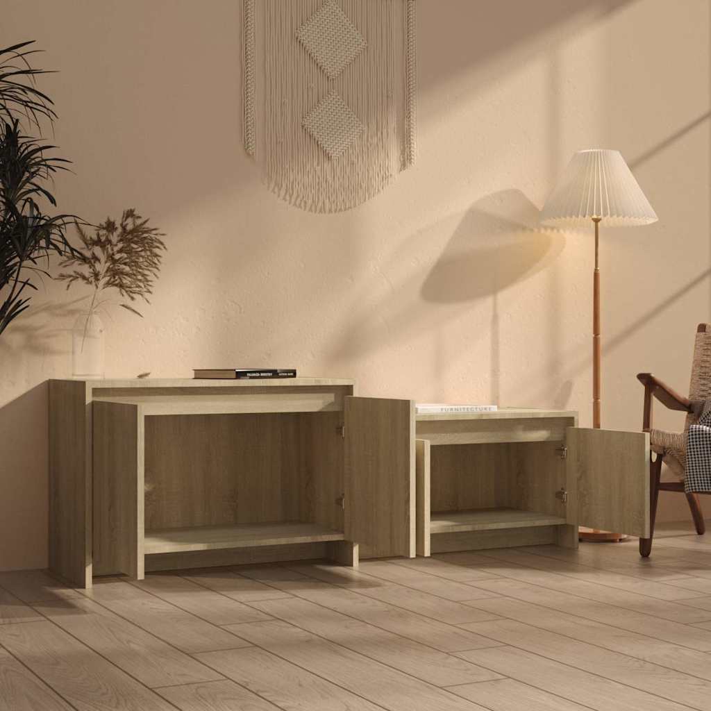 TV Cabinet Sonoma Oak 146,5x35x50 cm Engineered Wood