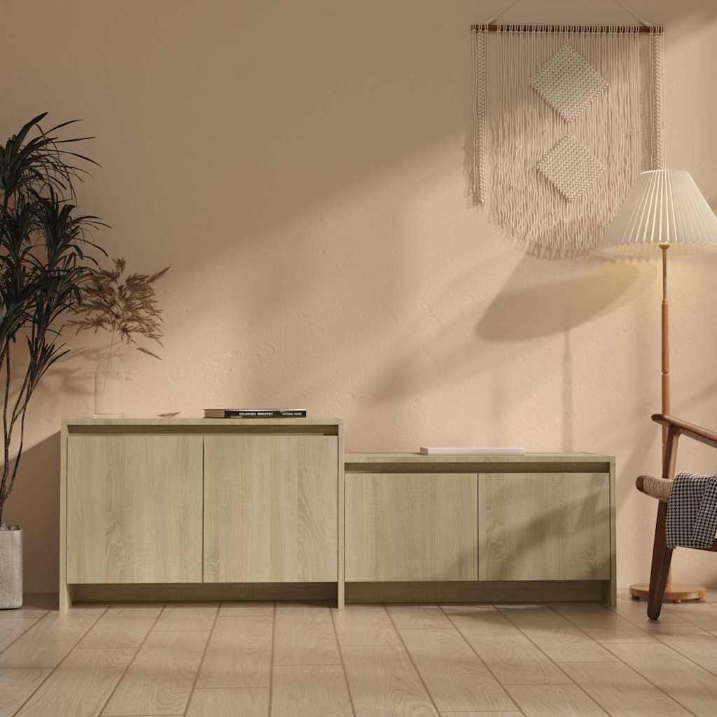 TV Cabinet Sonoma Oak 146,5x35x50 cm Engineered Wood