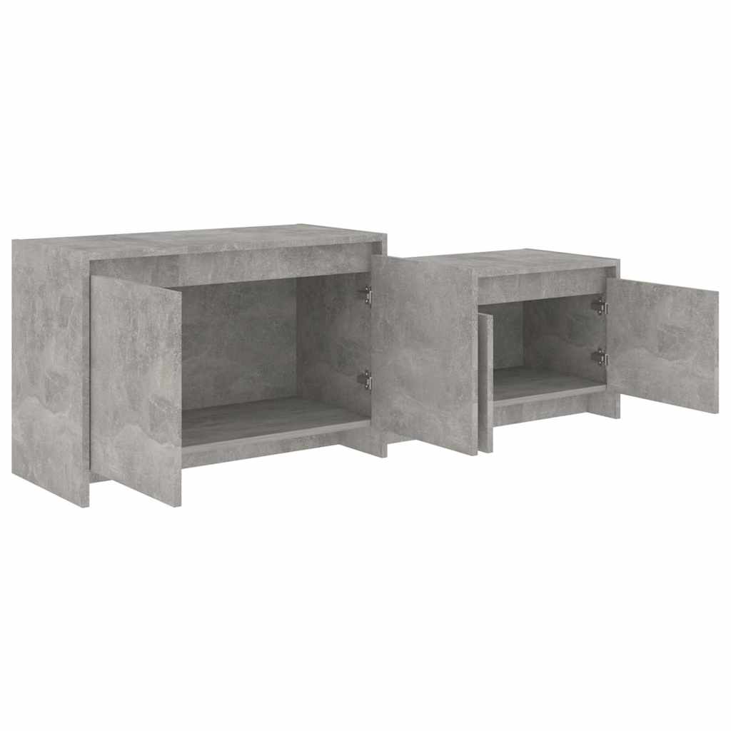 TV Cabinet Concrete Grey 146,5x35x50 cm Engineered Wood
